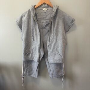 Rare Y2K Jacob Connexion Women’s Grey Matching Set Size S